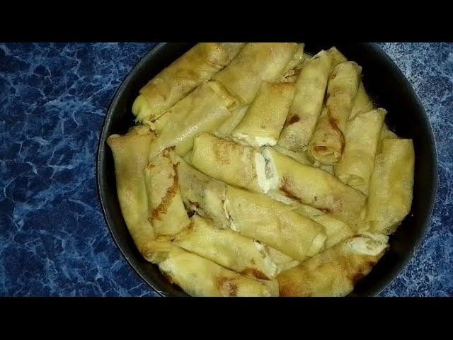 Блинчики с творогом и изюмом в духовке смотреть онлайн