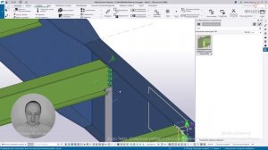 [Курс «Tekla»] Создание ребер и узла сопряжения главных и второстепенных балок