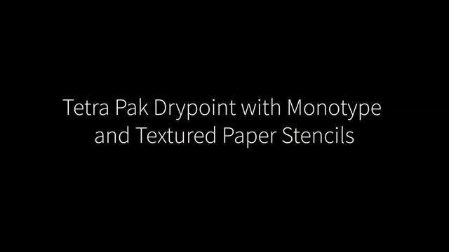 Drypoint Printmaking: Tetra Pak Drypoint Inking and Printing смотреть онлайн