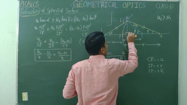 GEOMETRICAL OPTICS | L-14 | REFRACTION AT SPHERICAL SURFACE | PHYSICS | CLASS12 смотреть онлайн