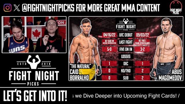 UFC Fight Night: Caio Borralho vs. Abus Magomedov Preview & Prediction смотреть онлайн