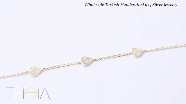 6mm Heart Design Clear Zircon Stone Charm Woman Bracelet 925 Sterling Silver Jewelry