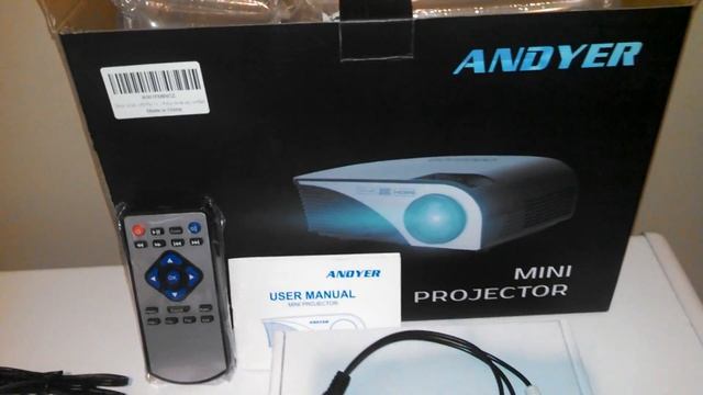ANDYER Portable 1080P HD LED Mini Projector 1500 Lumens смотреть онлайн