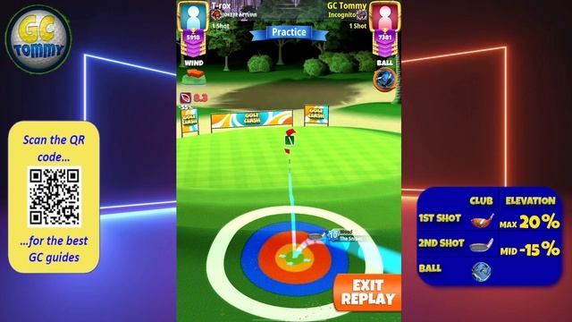 Master, QR Hole 6 - Par 5, ALBA - Neon City 9-hole cup, *Golf Clash Guide* смотреть онлайн