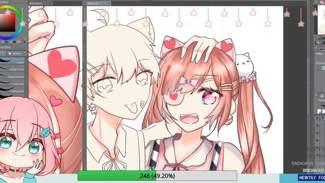 【Speedpaint】Kii X Nansu fanart ✧ *:・ﾟ✧ SAI смотреть онлайн