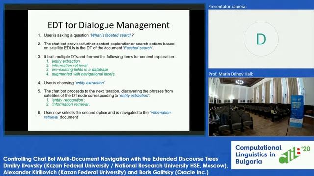 12 Dmitry Ilvovsky, Alexander Kirillovich and Boris Galitsky: Controlling Chat Bot... смотреть онлайн