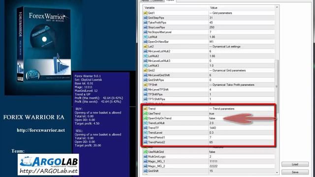 Forex Warrior EA Настройки ч.2 смотреть онлайн