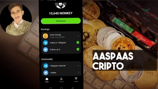 Monkey Telegram Airdrop Connect wallet Ton Withdraw Token ΜΟΝKEY Cryptoc New Airdrop смотреть онлайн
