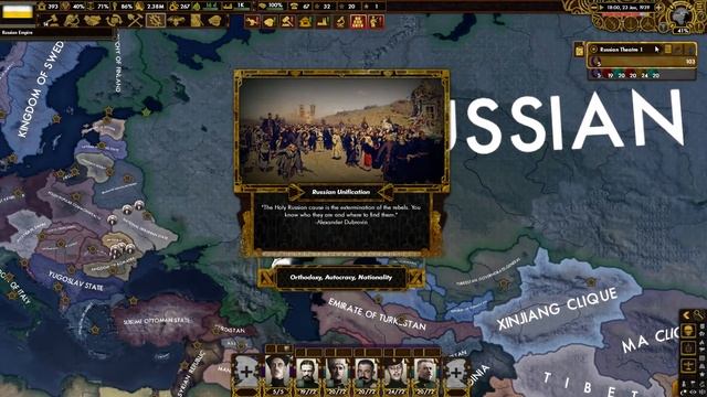 HOI4 Red Flood Kolchak Black Hundreds Russian Unification Super Event смотреть онлайн