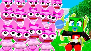 КТО из 100 ДЕВУШЕК ПИНКИ МОЯ МАМА В МАЙНКРАФТ СПРУНКИ SPRUNKI