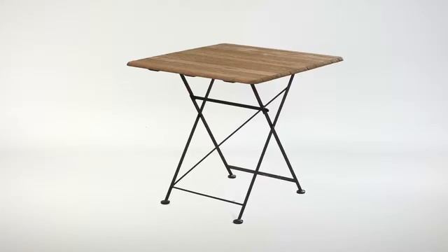 Садовый стол квадратный складной Holzhof смотреть онлайн