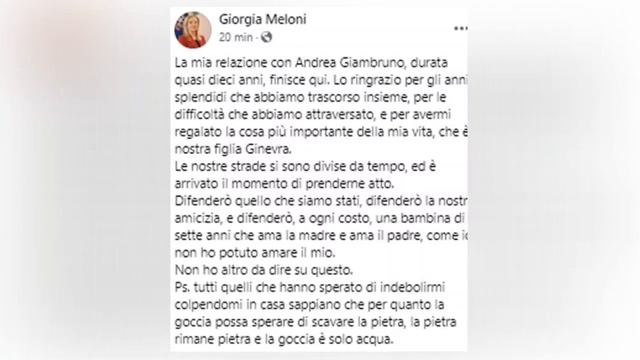 Giorgia Meloni, L'annuncio choc pochi minuti fa: “la mia relazione con Andrea Giambruno finisce qui смотреть онлайн