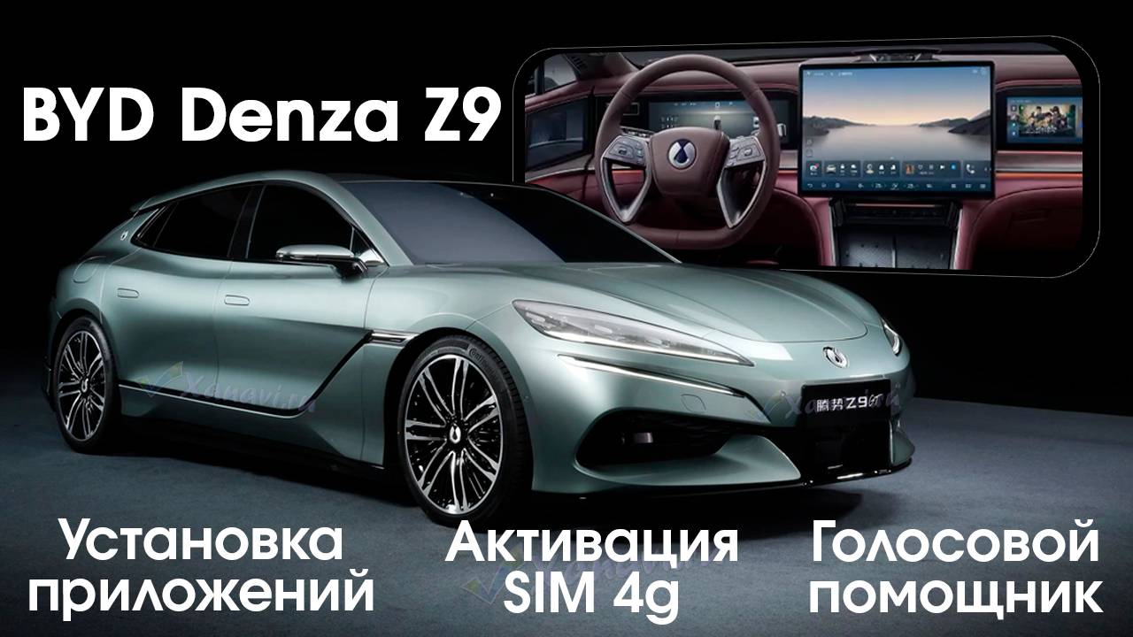Denza Z9GT - установка приложений, голосового ассистента, SIM, диагностика и обновление смотреть онлайн