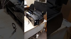 Как в принтерах epson вывести слив отработанных чернил. Вместо памперса в емкость.