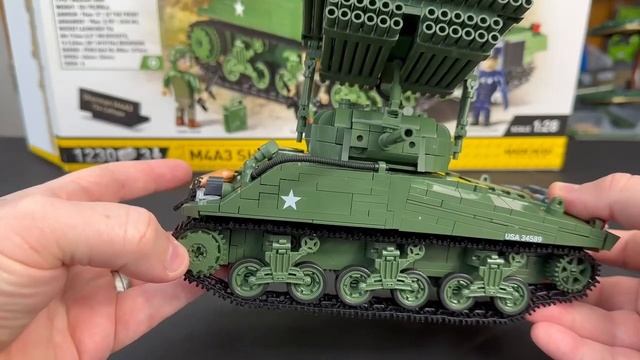 Sherman M4A3 & T34 Calliope - Cobi 2569- Review #cobi #sherman #tank #ww2
