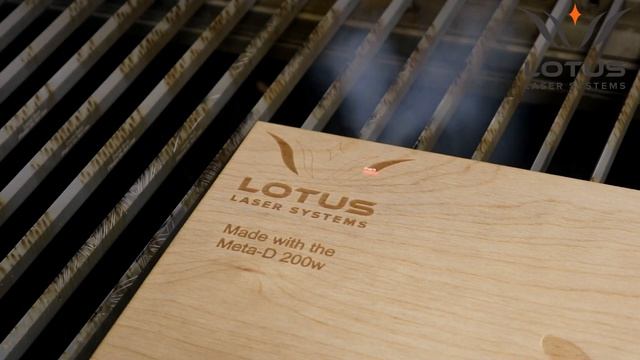 Meta-D 3-axis high speed 200w CO2 laser engraving wood REAL TIME смотреть онлайн