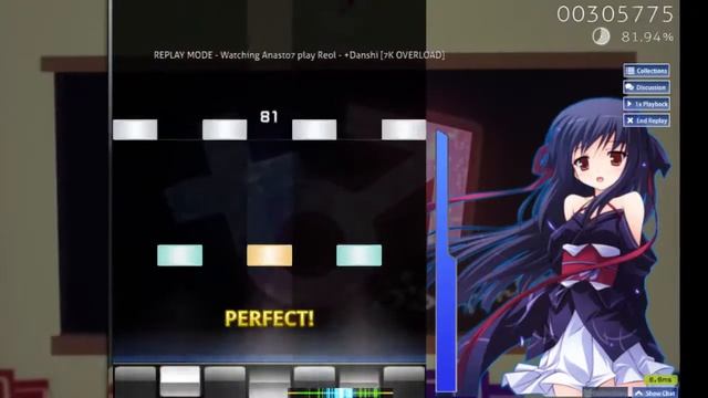 osu!Mania ~ Reol - + Danshi [7K OVERLOAD] by Anasto смотреть онлайн