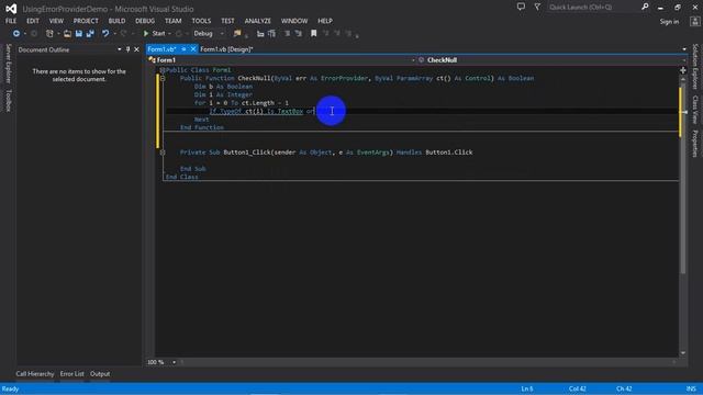 How to use ErrorProvider in Vb.net смотреть онлайн