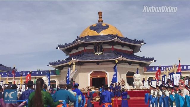 Grand ritual for Genghis Khan! Tens of thousands gather at his shrine for spring ritual смотреть онлайн