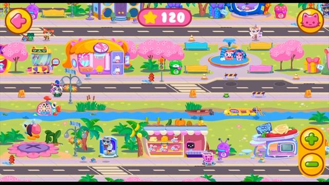 Мелисса играет с котенком в игре Little Kitty Town.#Kitty . #котенок #котик. Кошачий город. смотреть онлайн