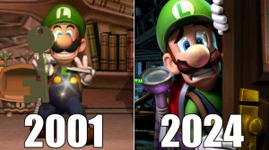 Эволюция серии игр Luigi's Mansion (2001-2024)
