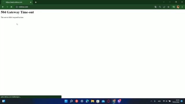 Roblox galiba bitdi 504 Gateway Taym-out yaziyor смотреть онлайн