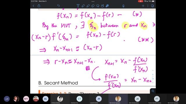 MATH 175 D Meeting 04 (20220309) The Secant Method смотреть онлайн