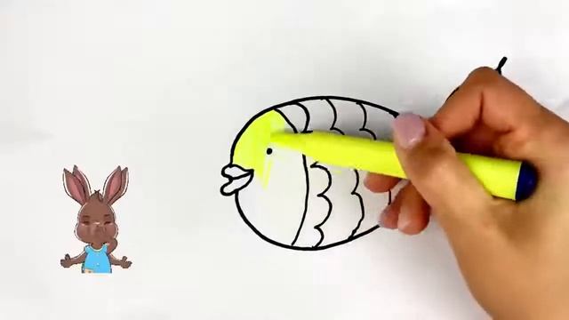 Bolalar Uchun baliq chizish / drawing Fish for children / Рисунок Рыба для детей смотреть онлайн