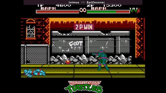 Fightcade 2 Teenage Mutant Ninja Turtles - Tournament Fighters - ▶ Inimus vs Battlezonec смотреть онлайн