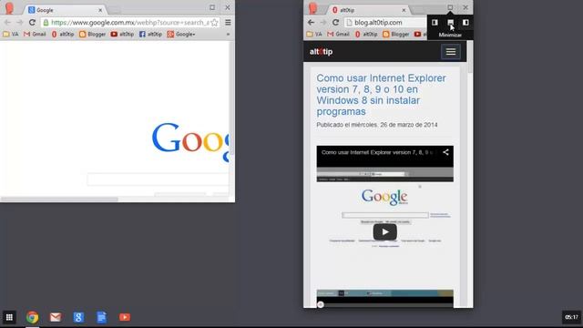 Google Chrome como app en Windows 8 (Chrome OS) смотреть онлайн