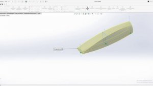 SOLIDWORKS бобышка-основание по сечениям