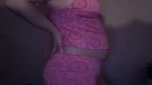 Belly inflation in swimsuit