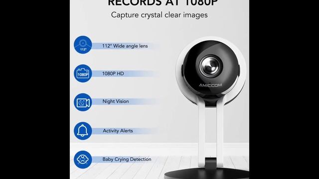 Amazon Cheap Security Camera,1080P HD WiFi Home, Audio and MicroSD Slot for /Baby/Nanny Monitor смотреть онлайн