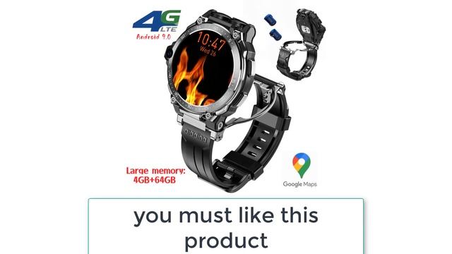 Best Smartwatch For Men | Adult 4g Android Dual Camera Smartwatch Review смотреть онлайн
