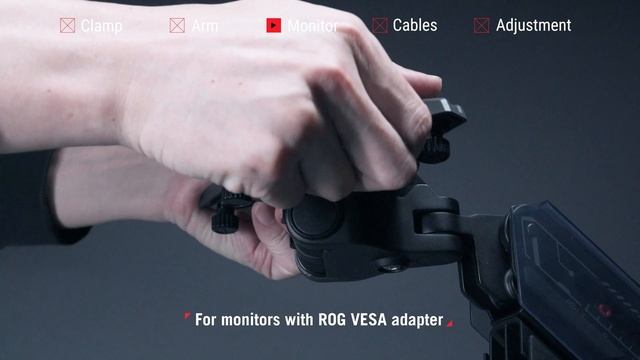 ROG Ergo Monitor Arm AAS01 Setup | ASUS SUPPORT смотреть онлайн