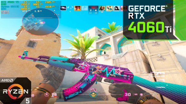CS2 : RTX 4060 Ti + Ryzen 5600X