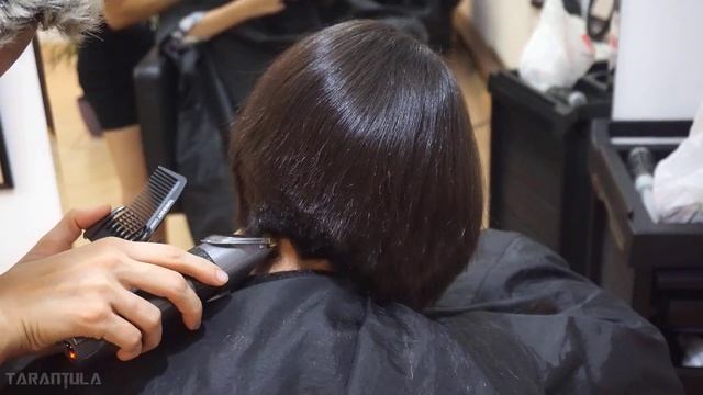 AMAZING HAIRCUT TRANSFORMATION - LONG TO SHORT BOB CUT WOMEN смотреть онлайн
