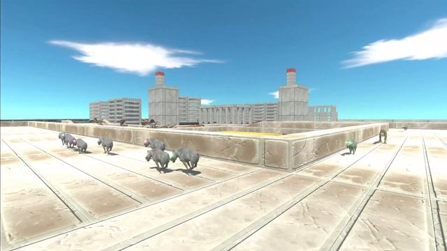 Race To Eat NEON EYE DAEODONS - Animal Revolt Battle Simulator ARBS