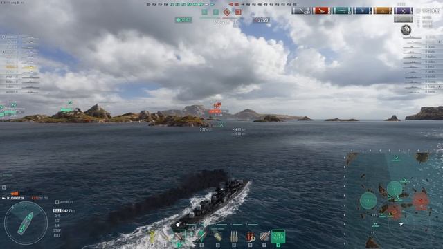 Johnston - T9 American Destroyer | World of Warships смотреть онлайн