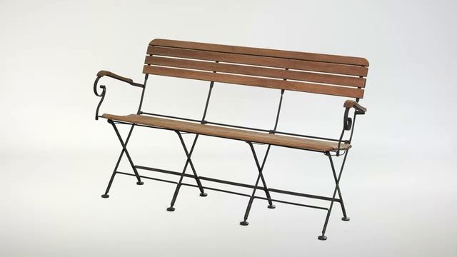 Садовая скамья-лавочка складная дуб + ковка смотреть онлайн