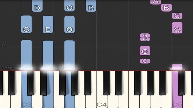 3 Blind Mice - Piano Tutorial - 3 Difficulties