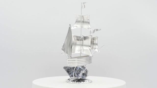 Статуэтка "Кораблик" на натуральном камне, 116-5 смотреть онлайн