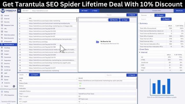 Tarantula SEO Lifetime Deal - Rank Higher On The SERPs With Higher-Quality SEO смотреть онлайн