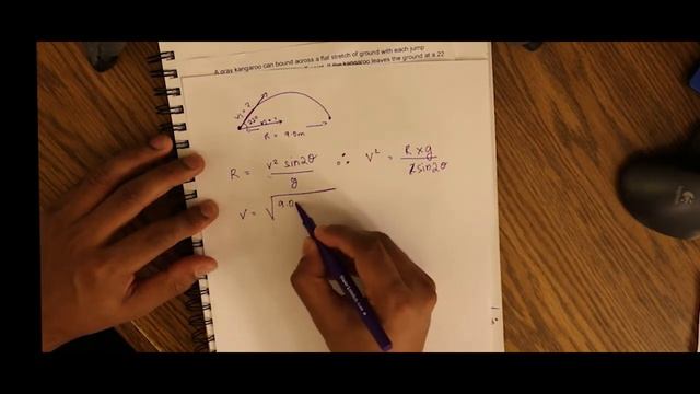 Kangaroo jump - Pre-med Physics -calculate initial velocity and horizontal velocity смотреть онлайн