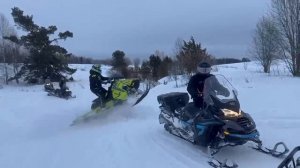 Катание на снегоходах