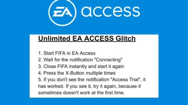 How to get Unlimited Hours on EA Access Glitch ! Unlimited hours glitch ea access смотреть онлайн