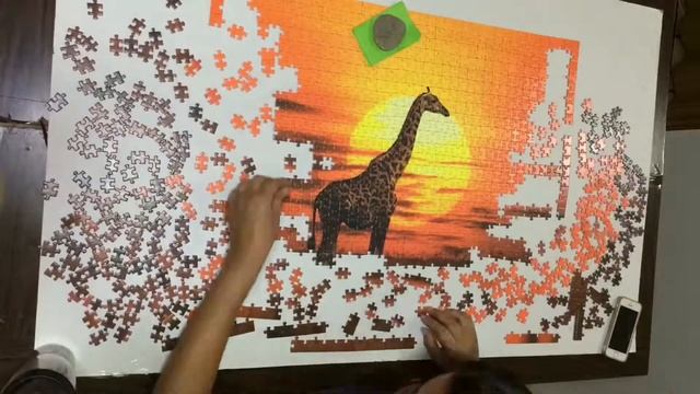Puzzle Heye Sunny Giraffe 1000 pieces смотреть онлайн