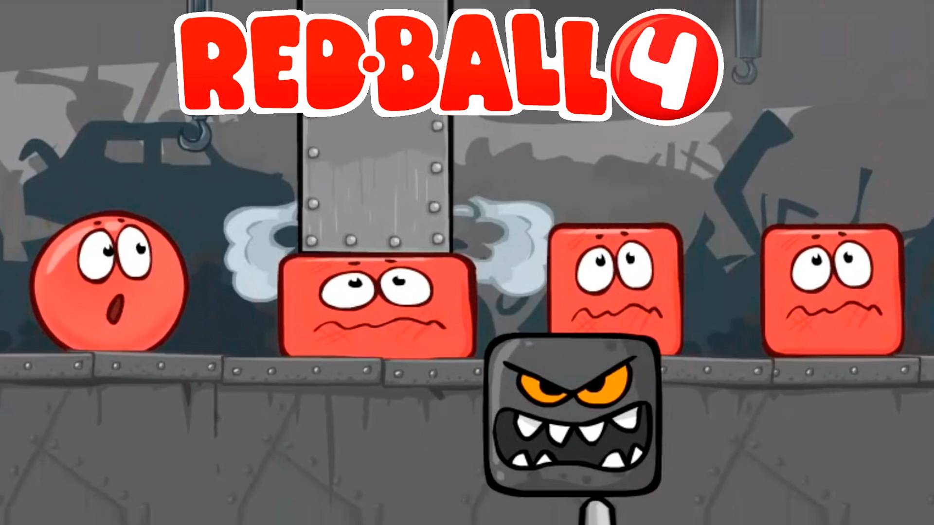 мультик Красный шарик ред бол 4 прохождение игры уровней на андроид #1 Видео для детей смотреть онлайн