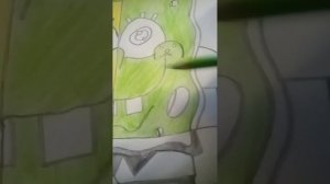 рисую на оборот губку боба! #губкабоб