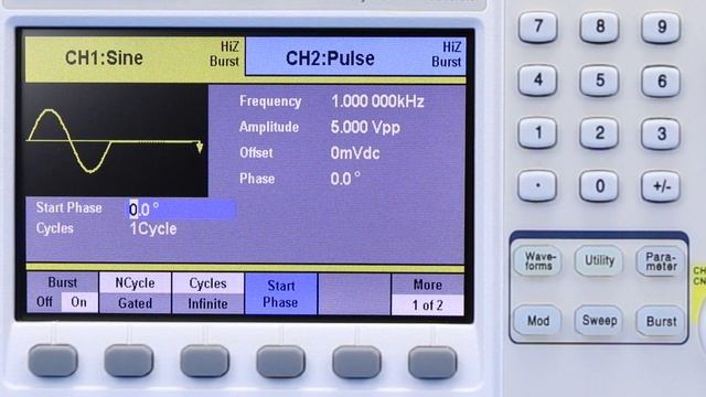 How to synchronize signals using the burst function on 4050 or 4060 Series generators смотреть онлайн